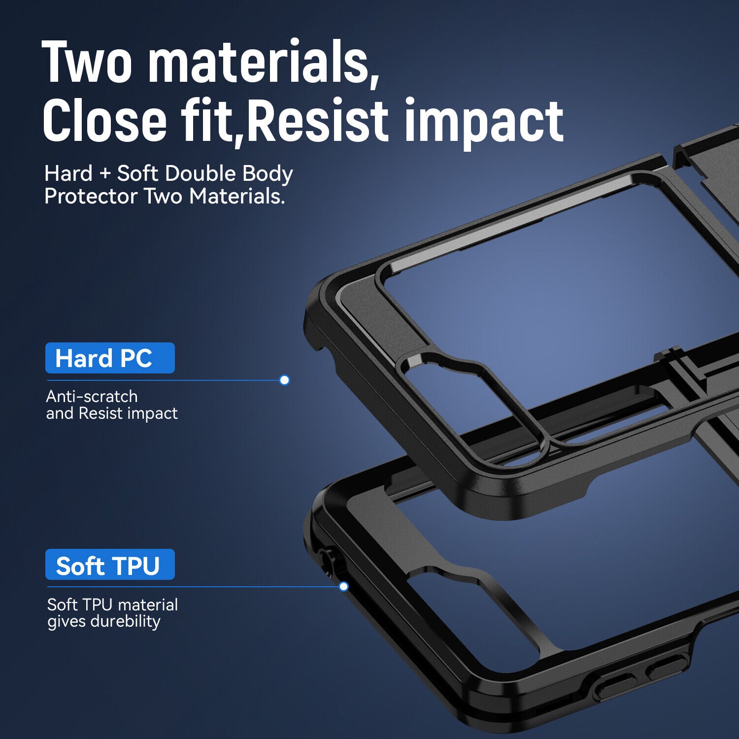 Coque hybride fine pour Samsung Galaxy Z Flip 6 5G Coque hybride fine pour Samsung Galaxy Z Flip 6 5G